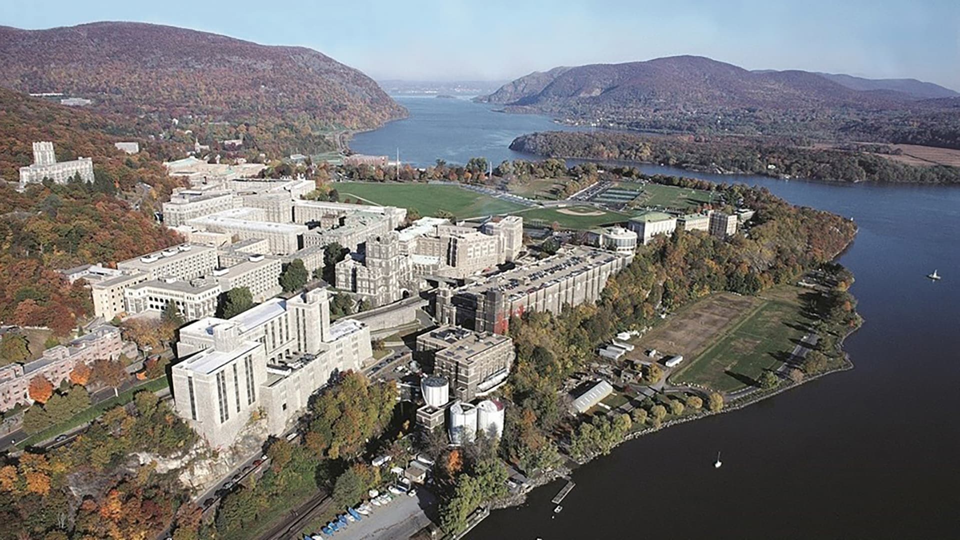 Aerial view West Point Military Academy
